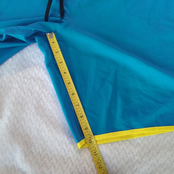 O'Neill Hyperfreak Boardshorts Swim Trunks Bathing Swim Teal Blue Yellow Size 38 - Picture 7 of 7